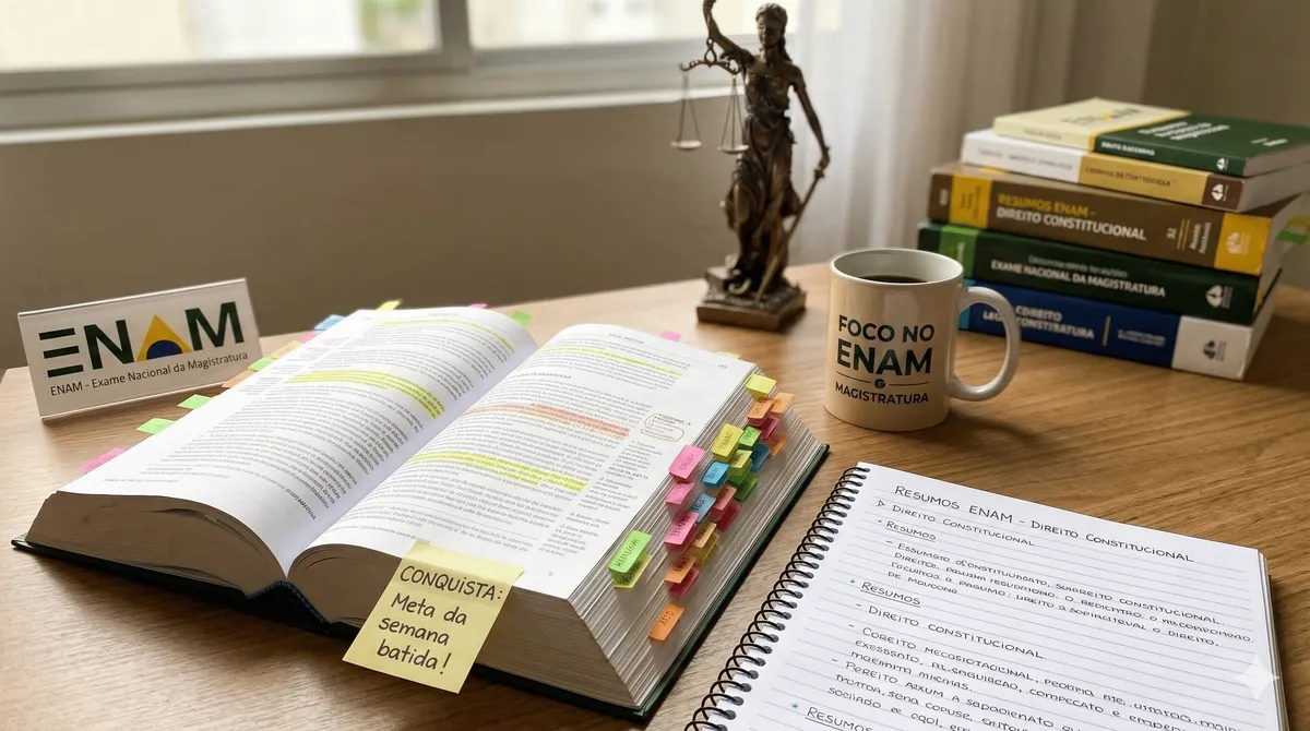 ENAM 2026: Guia Completo para Passar no Exame da Magistratura